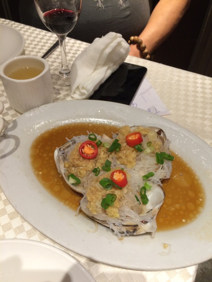 Delicious oysters in Lei Yue Mun, Kowloon